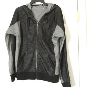 Calvin Klein hoodie w front zipper Grey size Large